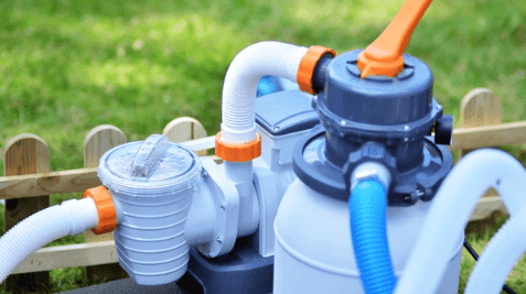 Image of pool pump and gauges
